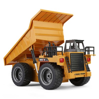 9-CHANNEL DUMP TRUCK w/DIE CAST CAB - 1/18 SCALE - 2.4GHz RTR - HUINA 1534